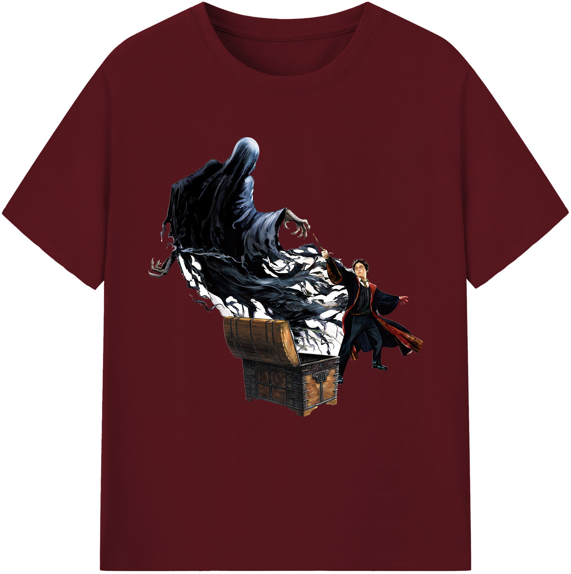 （画像用） Harry Potter ハリー・ポッターシリーズ 綿100％半袖Tシャツ（フロントプリント）